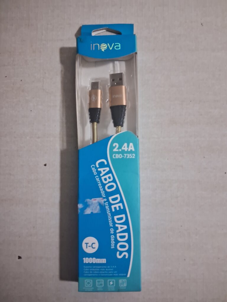 Inova CBO-7352 cabo carregador e de transferência de dados USB Tipo-C