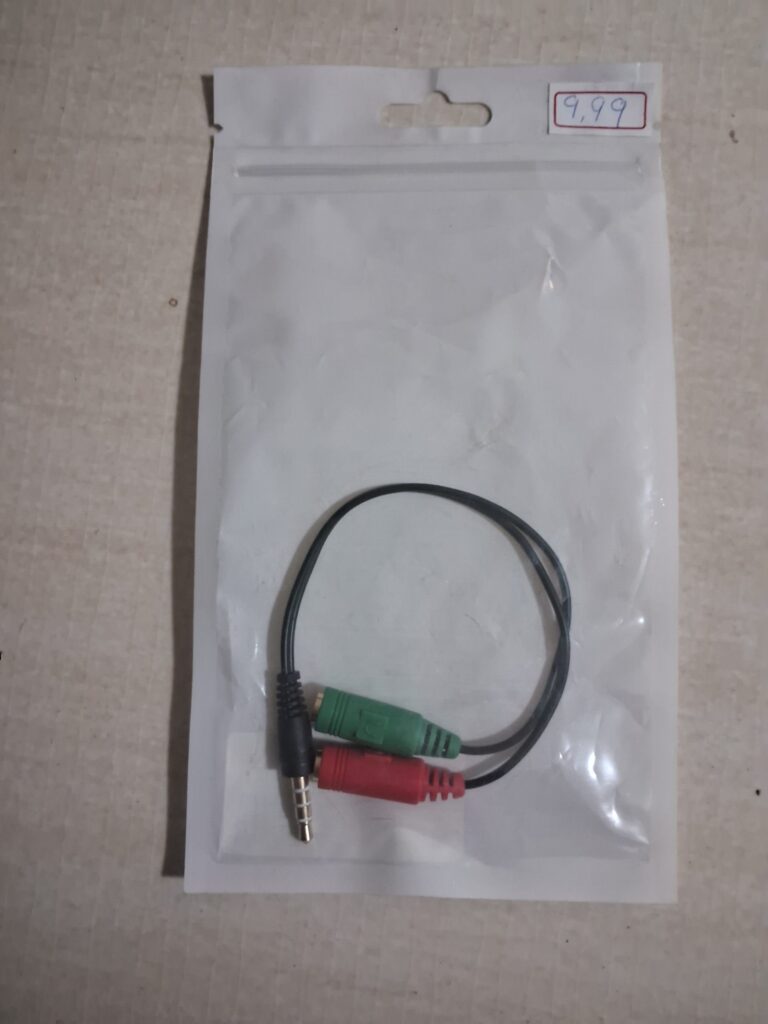 Evolut Cabo Adaptador de Áudio de 14cm