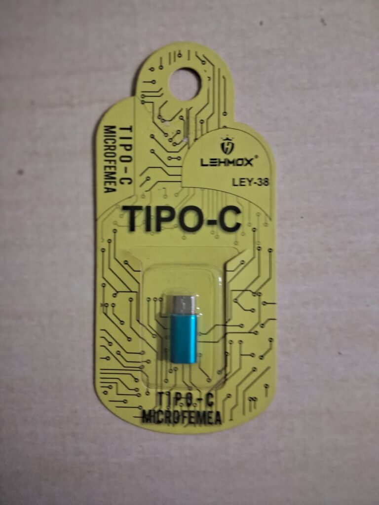 Adaptador V8 (Micro USB) para Tipo C LEHMOX (Modelo LEY-38)