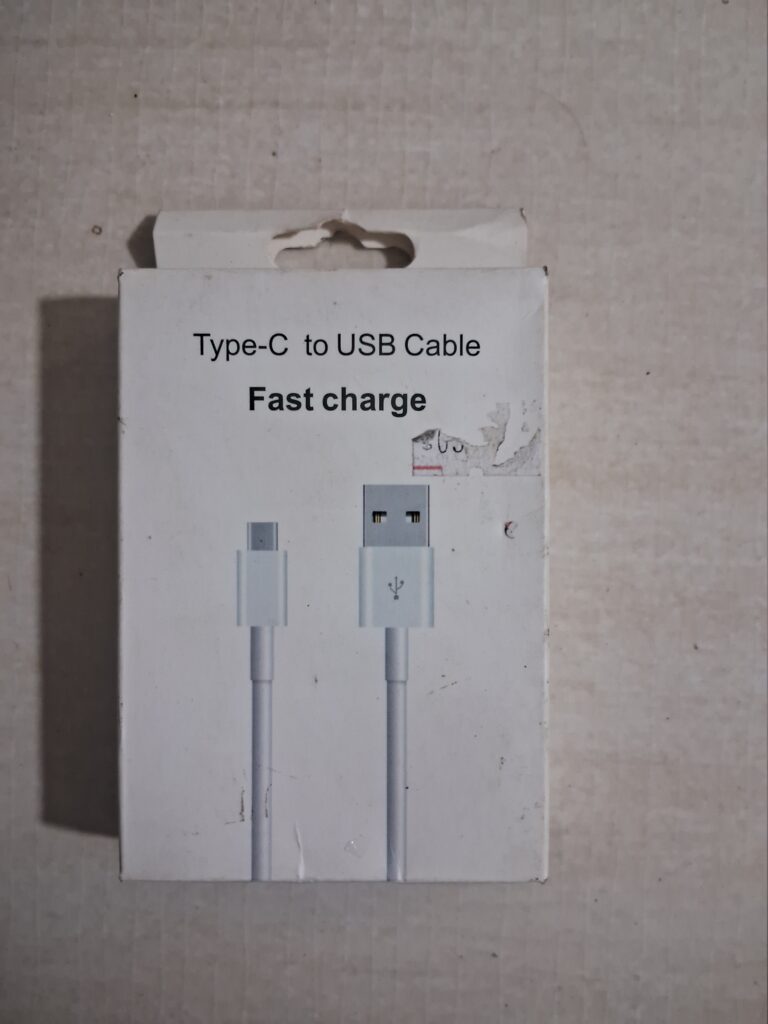 Cabo USB-A para USB-C com suporte a carregamento rápido