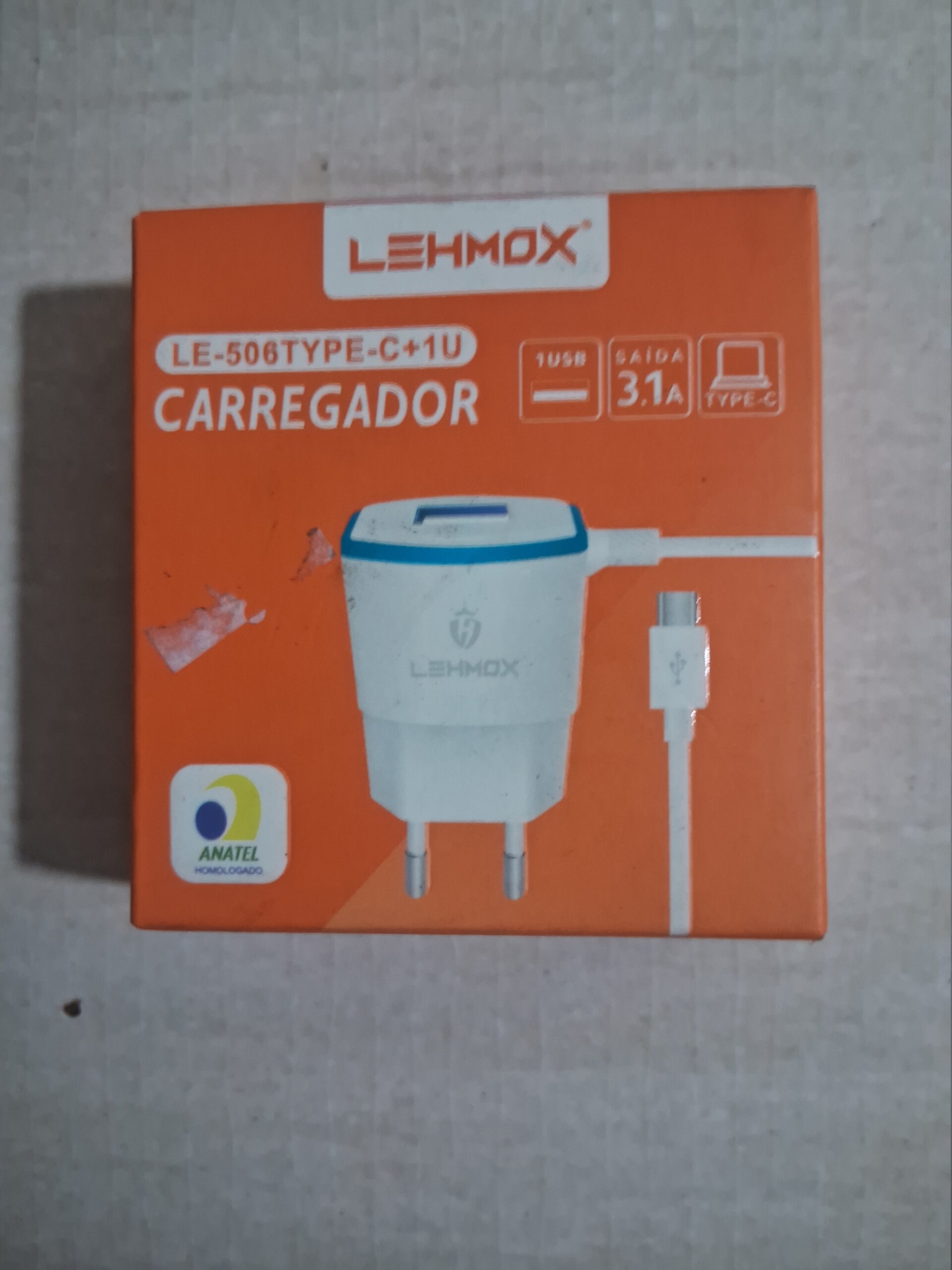 Carregador de Celular de Parede Lehmox LE-506 Azul