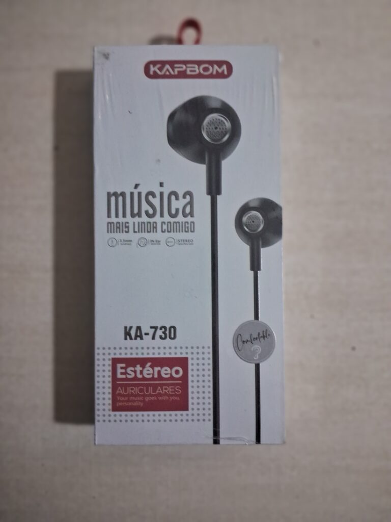 Fone de ouvido estéreo com fio modelo KA-730