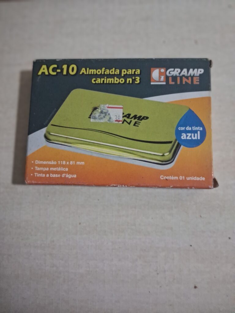 Almofada Carimbo N.3 Azul AC-10