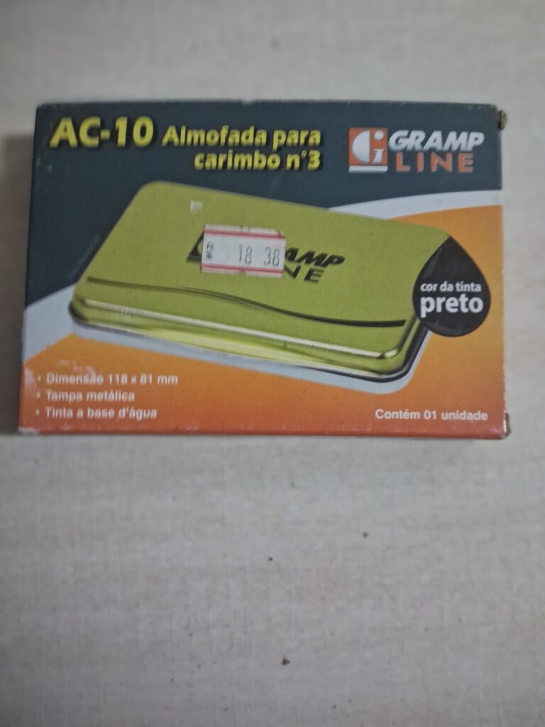 Almofada Carimbo N.3 Preto AC-10