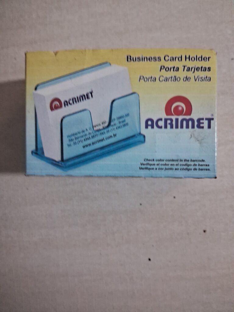 Porta-Cartão de Visita Acrimet Classic Transparente
