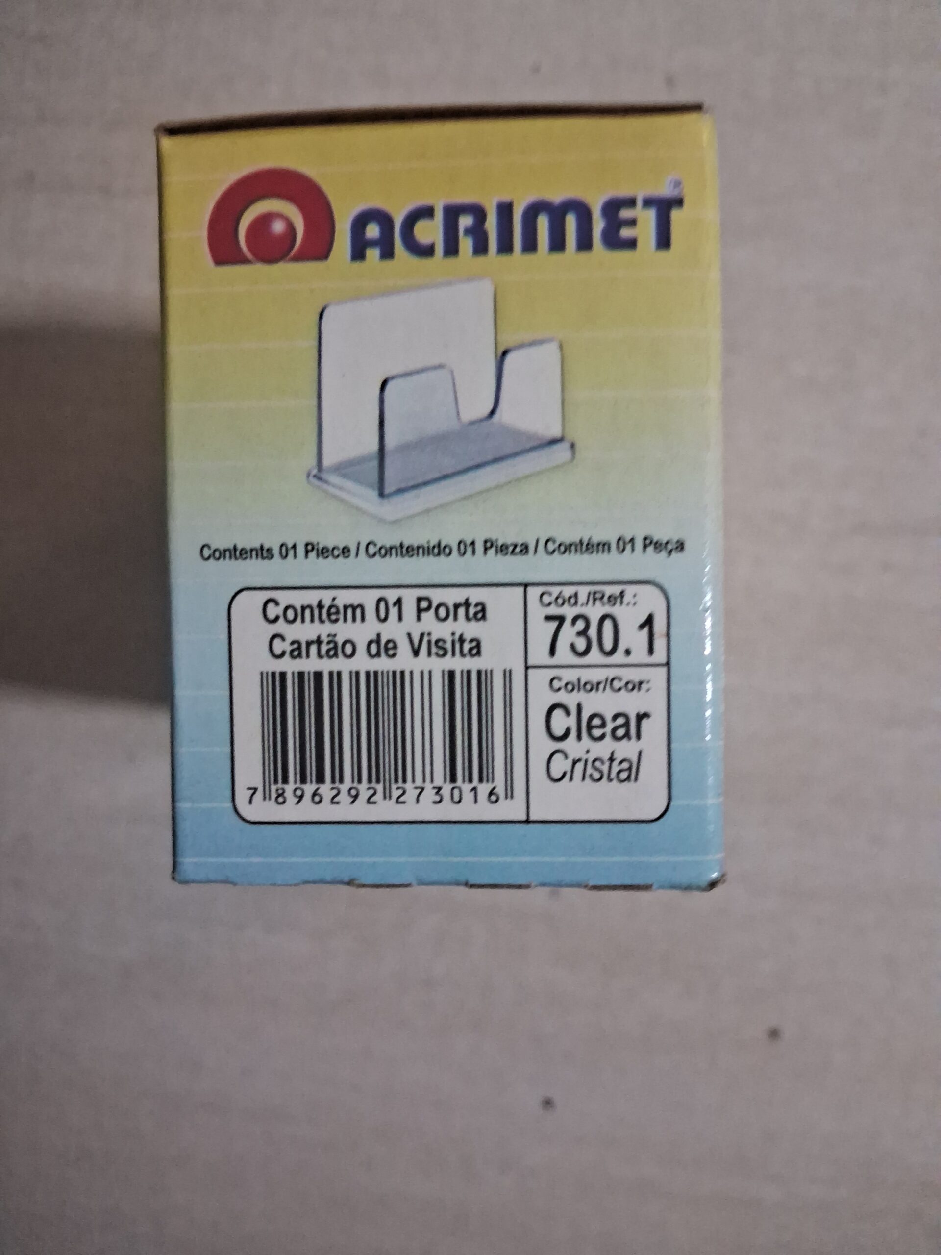 Porta-Cartão de Visita Acrimet Classic Transparente - Imagem 2
