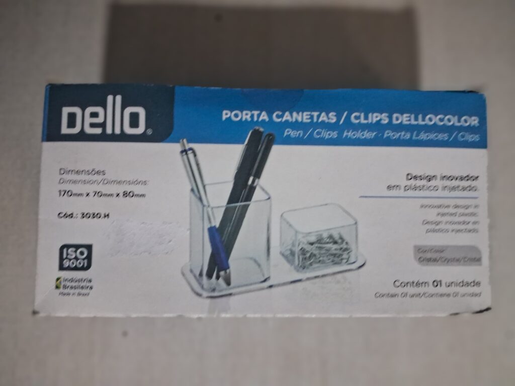 Porta lápis/clips - cristal - 3030.H - Dello