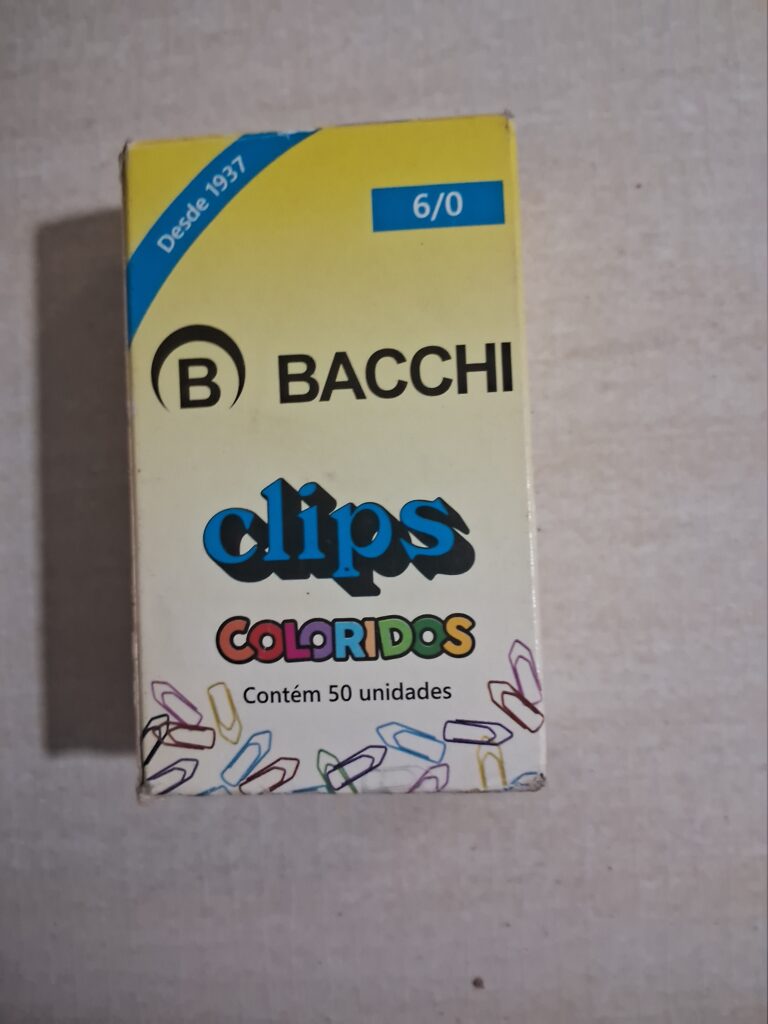 Clips coloridos BACCHI 50 unidades